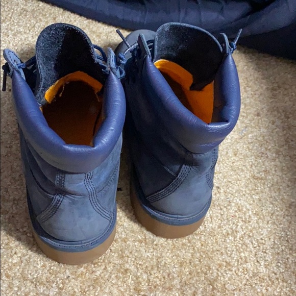Real Navy Blue Timberlands - Picture 2 of 5